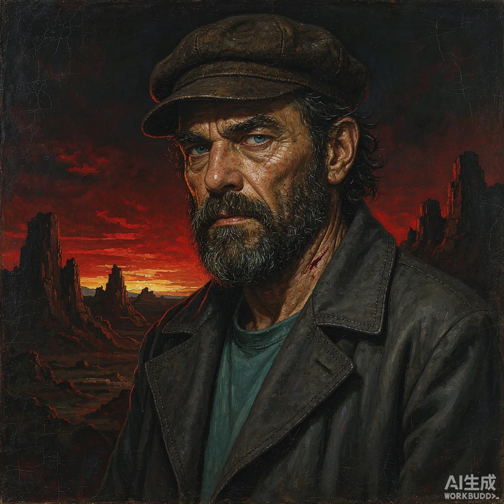 Cormac McCarthy — editorial portrait illustration