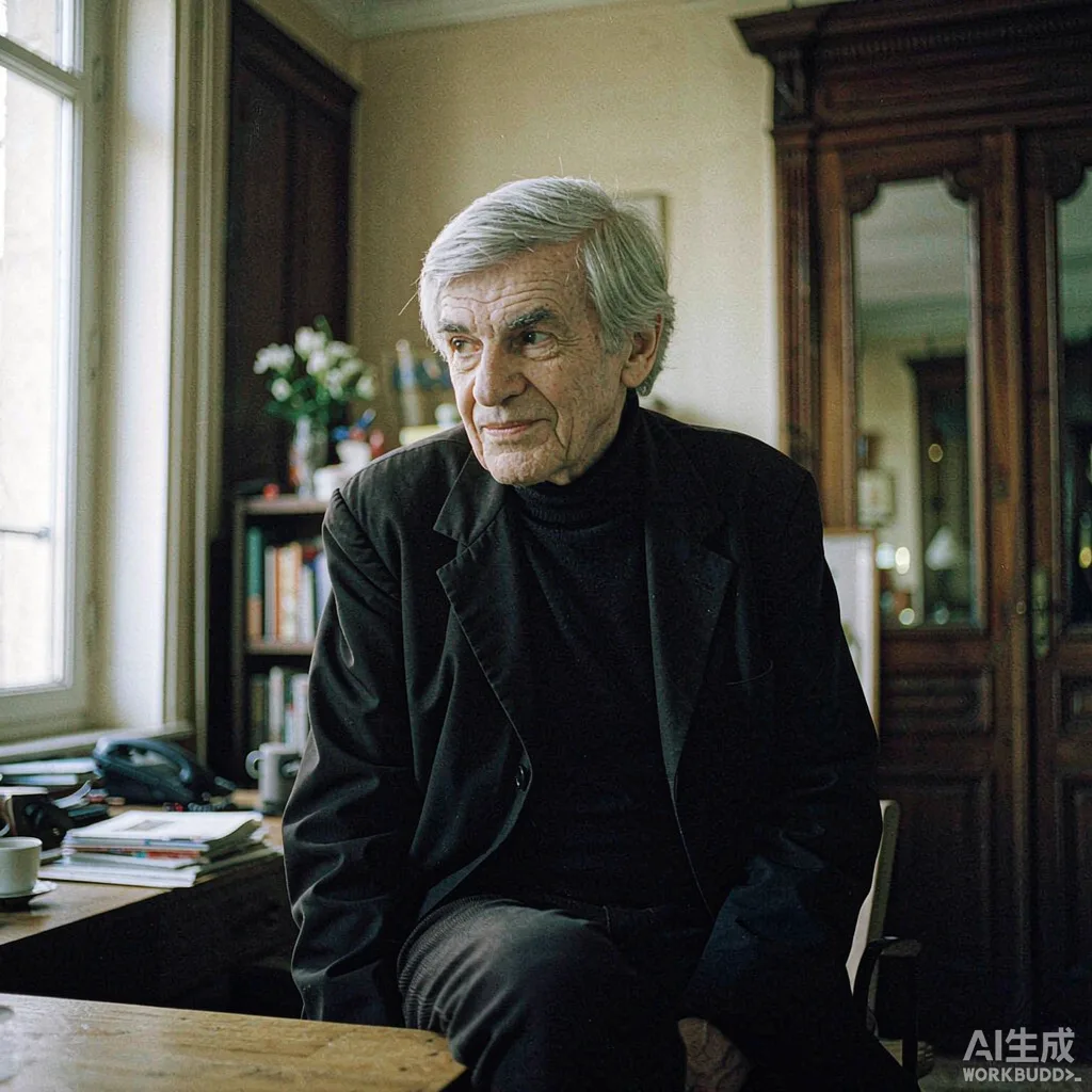 Milan Kundera — editorial portrait illustration