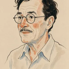 Italo Calvino — editorial portrait illustration
