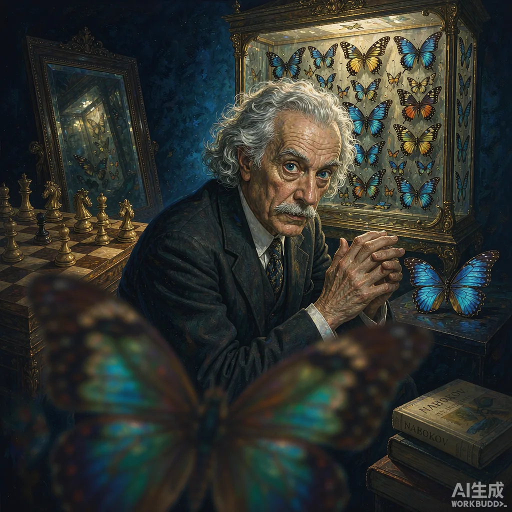 Vladimir Nabokov — editorial portrait illustration