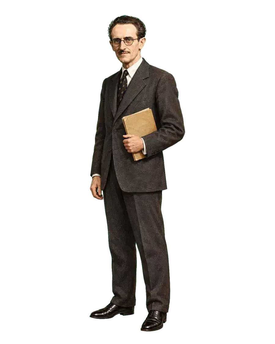 约翰·拉塞尔·费恩透明全身肖像