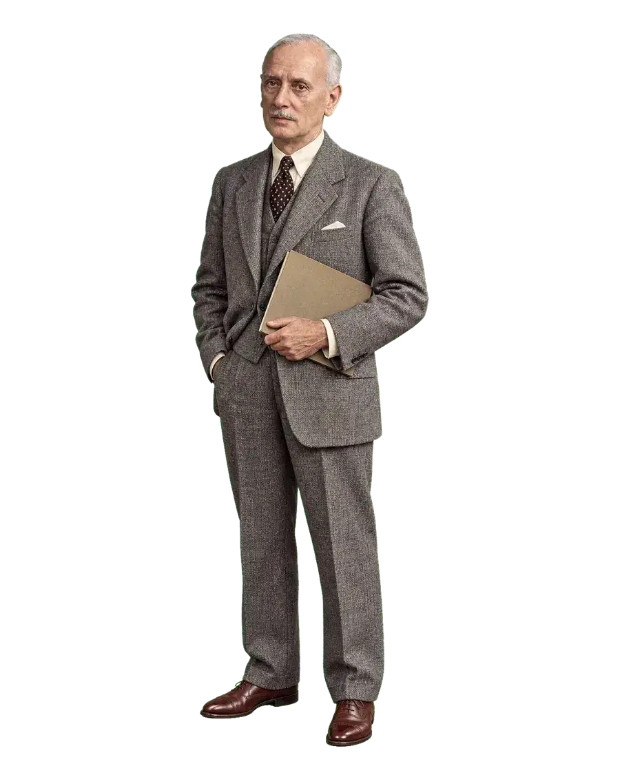 克里斯托弗·布什透明全身肖像