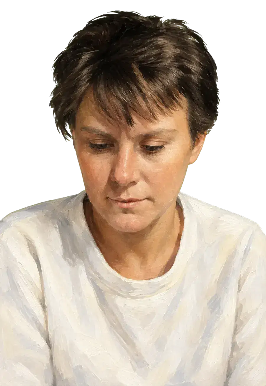 哈珀·李 transparent painted author portrait